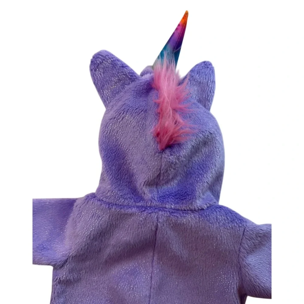 Build-A-Bear Workshop Purple Unicorn Mermaid Costume Shimmer Plush Hooded Outfit